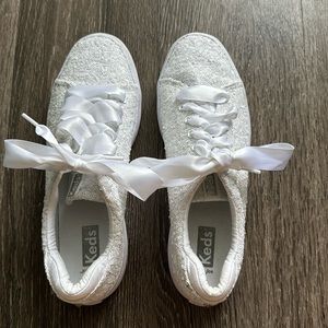 White Sequin Keds